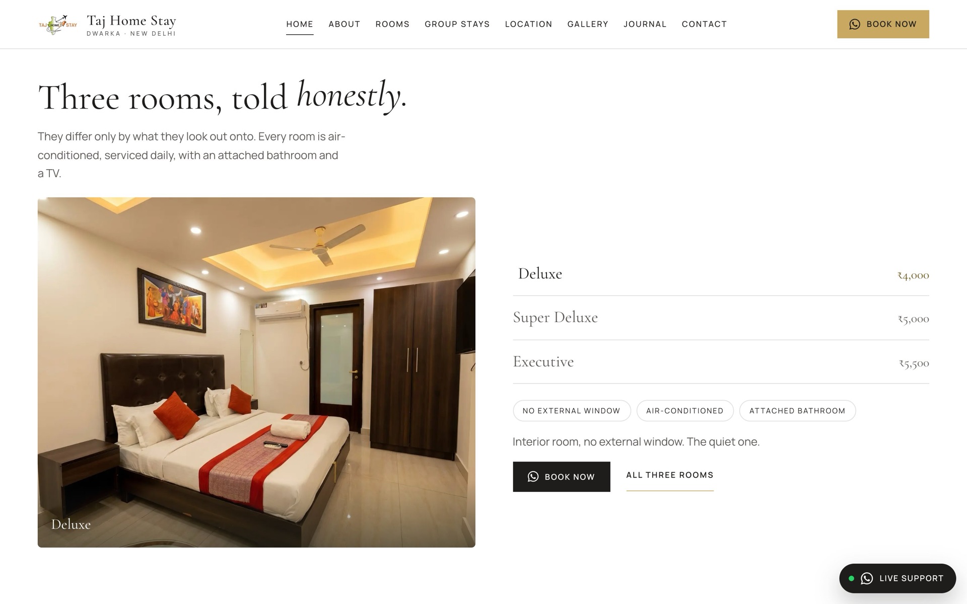 Rooms and rates